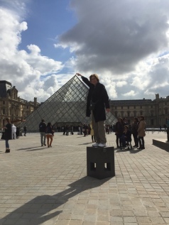mama + Louvre pyramid